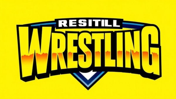 Bold wrestling logo on yellow for AEW Dynamite December 25 2025