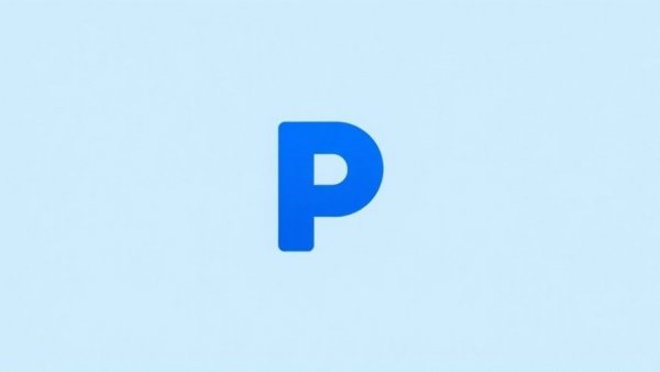 Letter 'P' on a light blue gradient background.