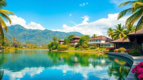 Cheapest places to retire abroad in 2026 magazine cover, serene lakeside view.