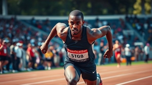 NCAA ban on Mohammed Bati, focused runner in competition.