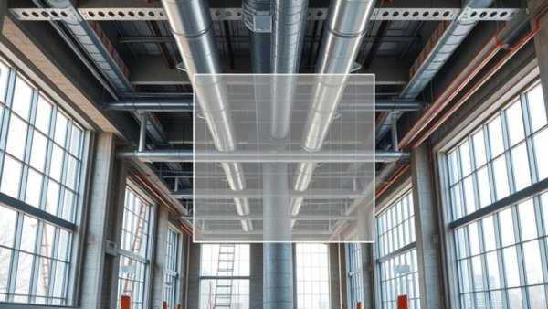 OpenSpace Disperse Acquisition: Construction site needing ductwork rework.