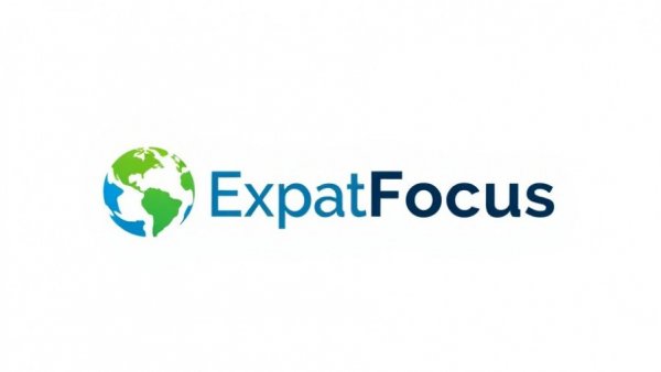 ExpatFocus logo showcasing modern design with globe elements.