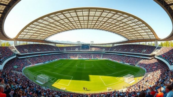 Denver women's soccer stadium construction site bustling with fans.