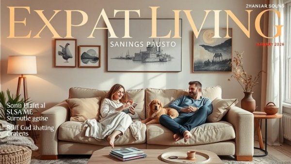 Expat Living January 2026 magazine cover detailing home living.
