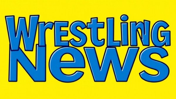 Wrestling News logo on bright yellow background.