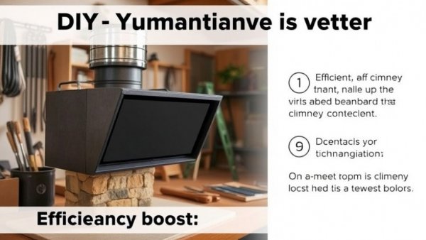 DIY chimney convector efficiency demonstration indoor.