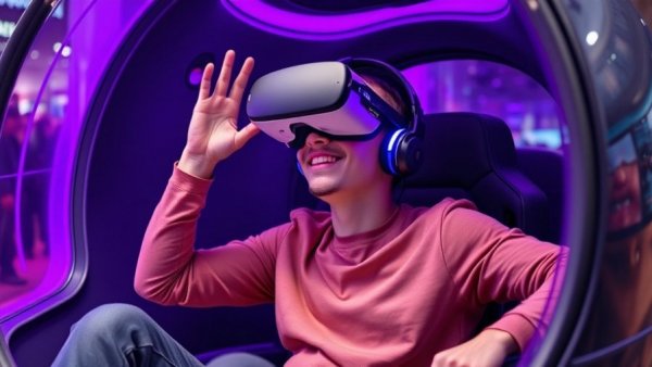 Best Smart Home Innovations CES 2026: VR immersive experience at tech booth.