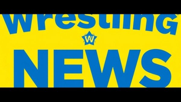 Wrestling News logo with Arcadian Vanguard branding on yellow background.