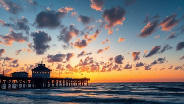 Breathtaking sunset over Naples pier, perfect for relocating to Naples Florida.