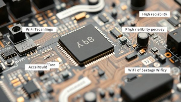 Detailed view of a reliable WiFi circuit board, emphasizing technology's stability.