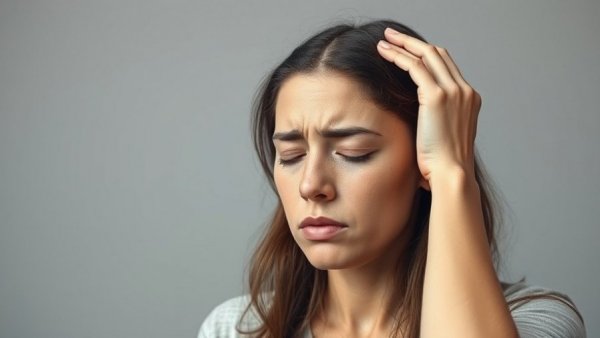 Stressed woman showing bad mood effects on productivity.