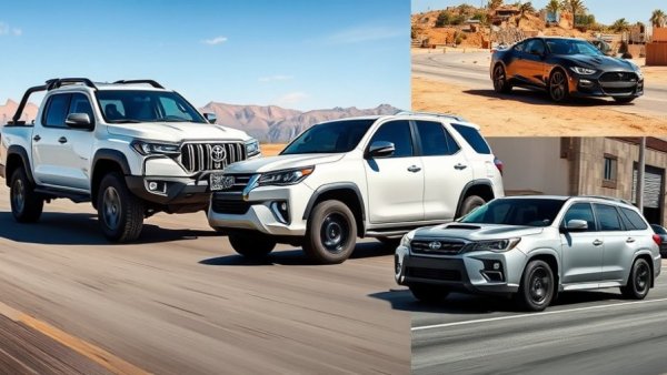 Most Recalled Car Brands 2025: diverse vehicles on the road.