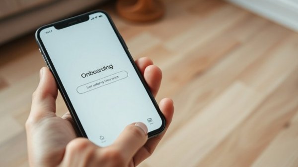 Close-up of community onboarding strategy app on smartphone.