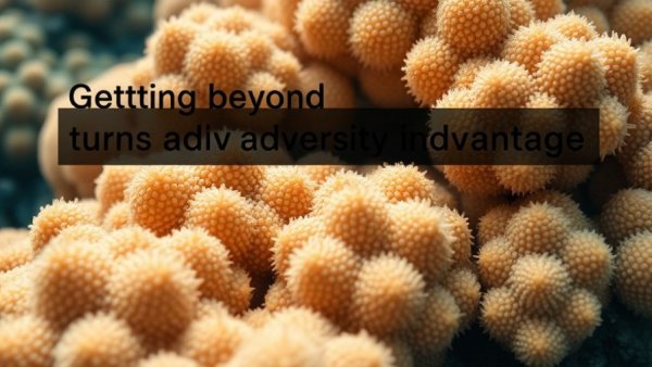Building antifragile teams concept shown with natural sea sponges and resilience message.