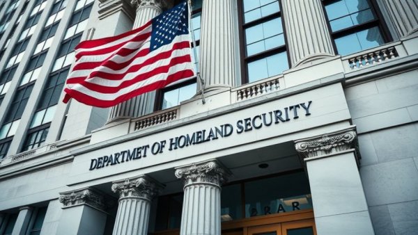Federal building exterior with US flag symbolizing EB-3 visa program.
