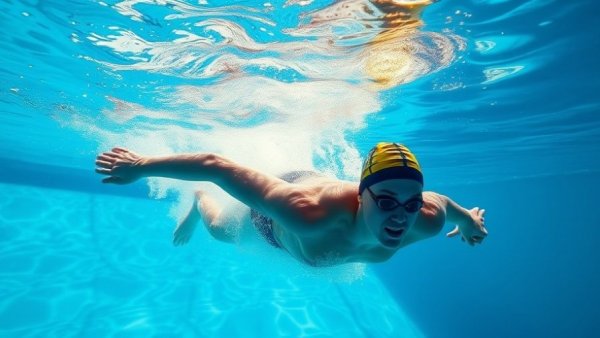 Effort Alone Doesn’t Equal Speed: Swimmer gliding underwater in pool.