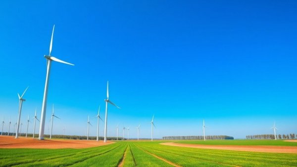 ESG investing news: Wind turbines on a clear day.