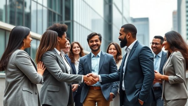 Expats networking in NC street meeting