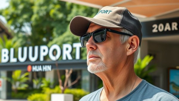 Middle-aged man at Bluport Hua Hin, related to living costs for retirees in Hua Hin 2026.