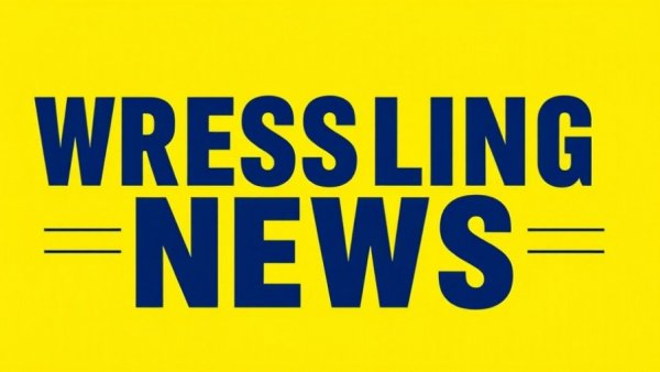 Bold wrestling news logo on a yellow background, Wrestling News January 20 2026.
