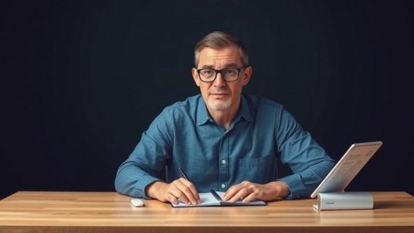 Man discussing Norway work visa requirements at a table.