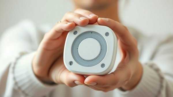 Hands demonstrating affordable smart climate sensor, Charlotte NC.