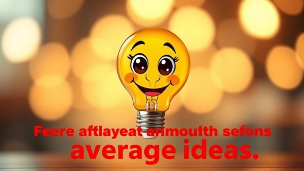 Creative light bulb illustration highlighting average ideas in leadership.