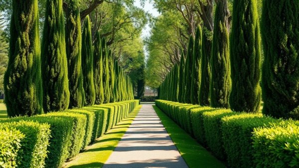 Tall narrow trees in small garden spaces, best options.