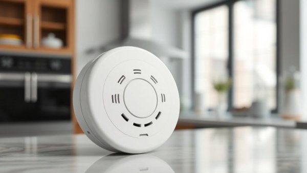 Affordable smart home upgrades in Charlotte NC: Modern smoke alarm.