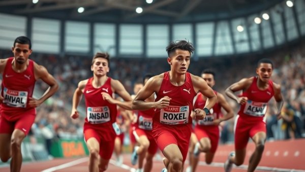 Noah Lyles' loss in 300m race with visible disappointment.