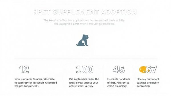 Infographic on companion animal welfare updates showing pet supplement adoption.