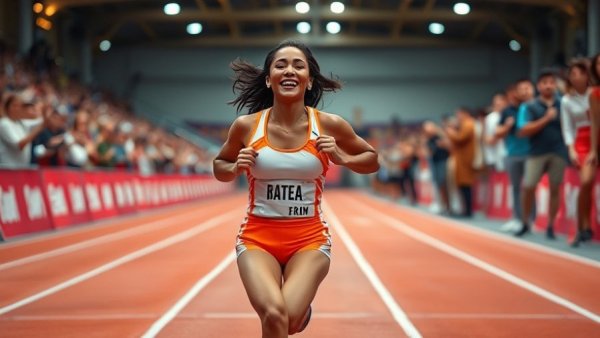 Elle St. Pierre comeback triumph in indoor track race