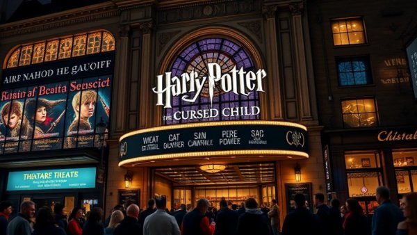 Family Travel in New York City: Theater scene for Harry Potter play.