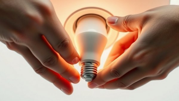 Hands installing a smart bulb, affordable smart home upgrades in Charlotte NC.