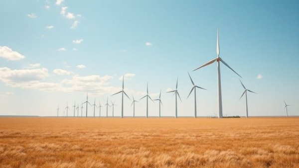 ESG investing news and trends with wind turbines against clear blue sky.