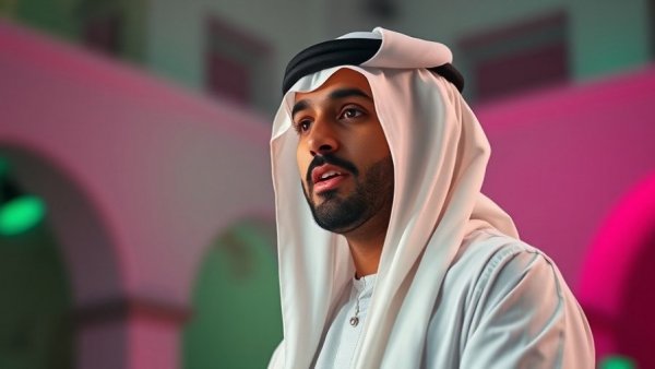 Web Summit Qatar 2026 keynote speech at vibrant digital stage.