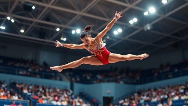 Dynamic gymnast showcasing skill in intense routine, Illia Kovtun Top 12 debut.