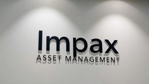 Impax Asset Management corporate logo sign.