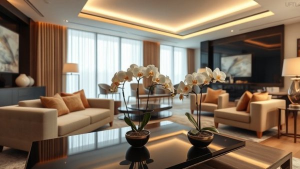 Elegant home decor ideas 2026 in a modern living room.