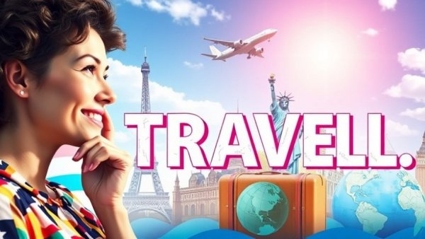 Questions before moving abroad travel-themed graphic with landmarks.