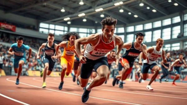 Millrose State of Mind in Track and Field athletes racing on indoor track