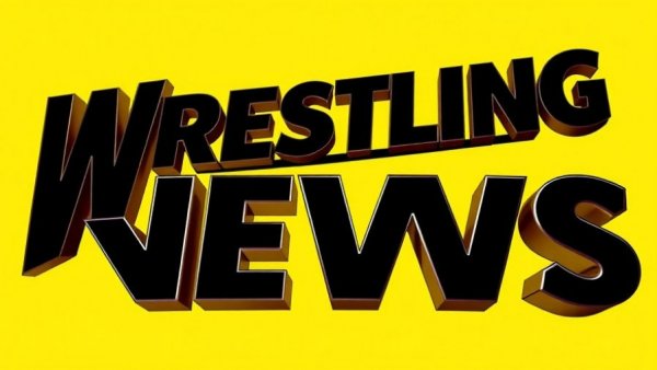 Wrestling news logo on yellow background with NXT wrestling news.