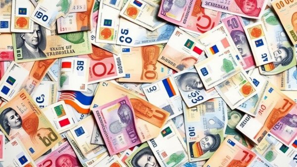 Assortment of currencies illustrating concepts for building your savings.