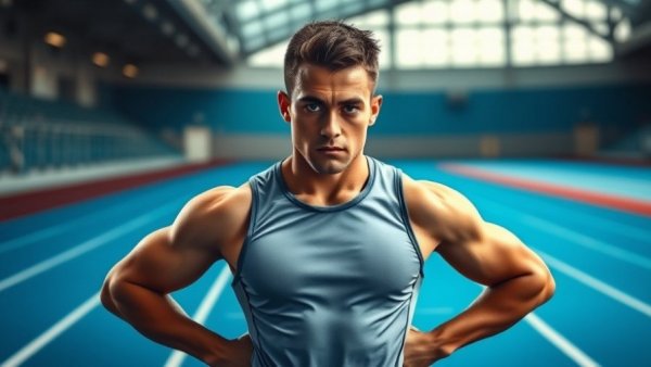 Roisin Willis indoor track ready for 600m race, focused expression.
