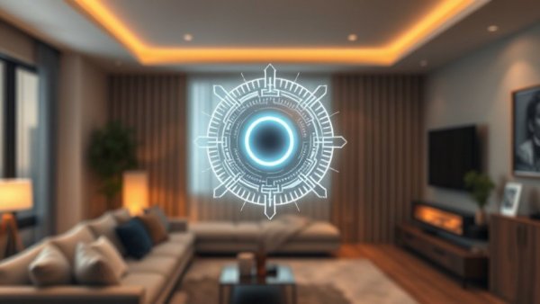 Affordable smart home upgrades in Charlotte NC featuring a modern sensor.