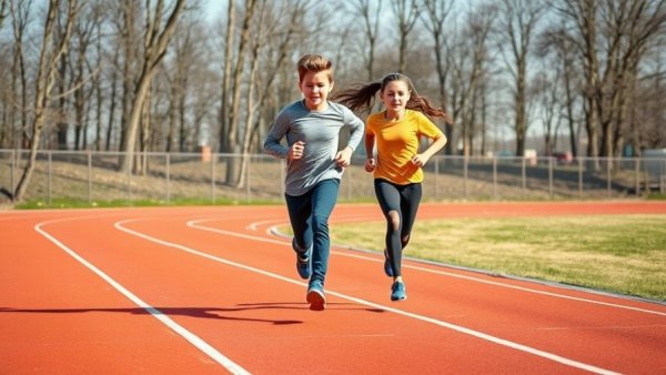 Track athletes jogging on a track, emphasizing Week 1 of Track Is Not Tryouts