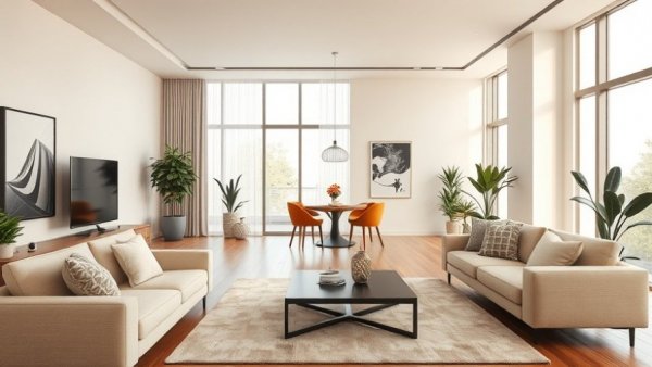 Stylish apartment living room ideas with modern decor.