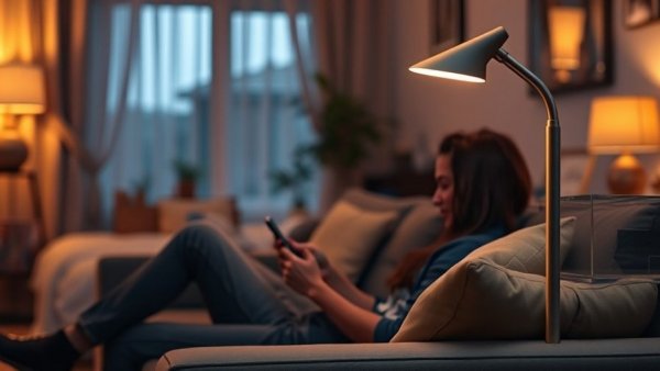 Affordable smart home upgrades in Charlotte NC with modern lamp