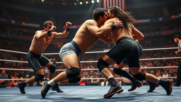 Ali Oskou Ranking Series victory in dynamic wrestling match.