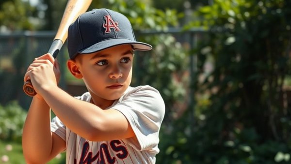 Action Before Authority concept illustrated with a young baseball player preparing to swing.